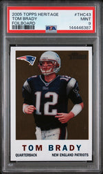 2005 Topps Heritage Foilboard Tom Brady #THC43 PSA 9