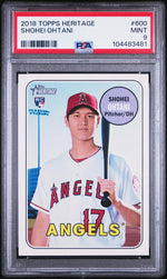 2018 Topps Heritage Shohei Ohtani #600 PSA 9