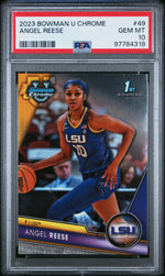 2023 Bowman University Chrome Angel Reese #49 PSA 10