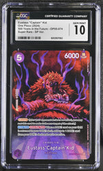 2024 One Piece #OP05-074 Eustass 'Captain' Kid 500 Years in the Future CGC 10