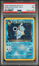 2000 Pokemon Team Rocket 1st Edition Holo Dark Blastoise #3 PSA 7