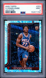 2025 Topps Series 1 Holo Foil Vj Edgecombe #203 PSA 9