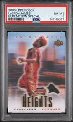 2003 Upper Deck City Heights Redemption Special LeBron James PSA 8