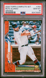 2020 Topps Factory Set Orange Pete Alonso #350 /99 PSA 10