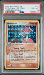 2004 Pokemon Ex Hidden Legends Medicham #42 PSA 8