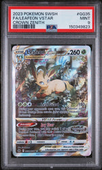 2023 Pokemon Sword and Shield Crown Zenith Galarian Gallery Leafeon Vstar #GG35 PSA 9
