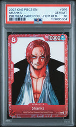 2023 One Piece Premium Card Collection -One Piece Film Red- Shanks #16 PSA 10