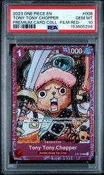 2023 One Piece Premium Card Collection Film Red Tony Tony Chopper #ST01-006 PSA 10