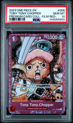 2023 One Piece Premium Card Collection Film Red Tony Tony Chopper #ST01-006 PSA 10