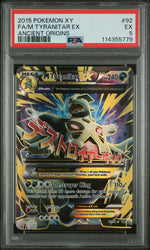 2015 Pokemon Ancient Origins M Tyranitar Ex #92 PSA 5