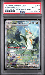 2025 Pokemon Scarlet and Violet Black Bolt Special Illustration Rare Serperior Ex #164 PSA 10