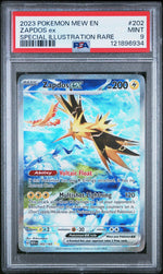 2023 Pokemon Scarlet and Violet 151 Special Illustration Rare Zapdos Ex #202 PSA 9
