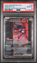 2025 Pokemon Scarlet and Violet Black Bolt Special Illustration Rare Genesect Ex #169 PSA 10