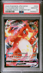 2020 Pokemon Sword and Shield Japanese Starter Set Charizard Vmax #002 /21 PSA 10