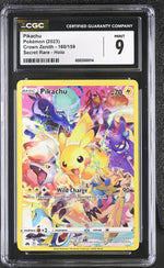 2023 Crown Zenith #160/159 Pikachu Secret Rare /159 CGC 9