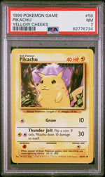 1999 Pokemon Base Set Yellow Cheeks Pikachu #58 PSA 7