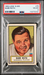 1952 Look 'N See Babe Ruth #15 PSA 4