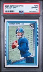 2025 Donruss Optic Rated Rookie Jaxson Dart #273 PSA 10
