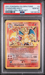 2021 Pokemon Sword and Shield Celebrations Classic Collection Holo Charizard #4 PSA 10