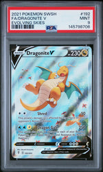 2021 Pokemon Sword and Shield Evolving Skies Dragonite V #192 PSA 9