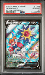 2022 Pokemon Sword and Shield Astral Radiance Trainer Gallery Starmie V #TG13 PSA 10