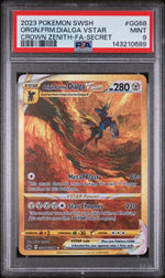 2023 Pokemon Sword and Shield Crown Zenith Galarian Gallery Secret Rare Origin Forme Dialga Vstar #GG68 PSA 9