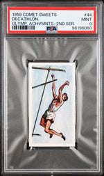 1959 Comet Sweets Olympic Achievements Olymp. Achvmnts.-2nd Ser. Decathlon #44 PSA 9