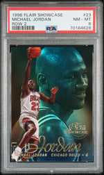 1996 Flair Showcase Row 2 Michael Jordan #23 PSA 8