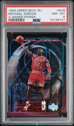 1999 Upper Deck MJ - A Higher Power Michael Jordan #MJ8 PSA 8