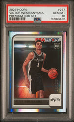 2023 Hoops Premium Box Set Victor Wembanyama #277 /199 /1999 PSA 10