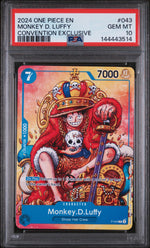 2024 One Piece Promo Convention Exclusive Monkey D. Luffy #P043 PSA 10