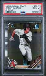 2019 Bowman Chrome Draft Corbin Carroll #BDC125 PSA 10