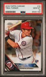 2016 Topps Chrome Trea Turner #32 PSA 10