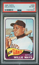 1965 Topps Willie Mays #250 PSA 6