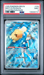 2025 Pokemon Scarlet and Violet Destined Rivals Illustration Rare Misty's Psyduck #193 PSA 9