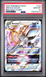 2022 Pokemon Sword and Shield Brilliant Stars Arceus Vstar #123 PSA 10