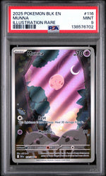 2025 Black Bolt - Blk En - English Illustration Rare Holo Munna #116 PSA 9