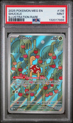 2025 Pokemon Mega Evolution Illustration Rare Shuckle #136 PSA 9