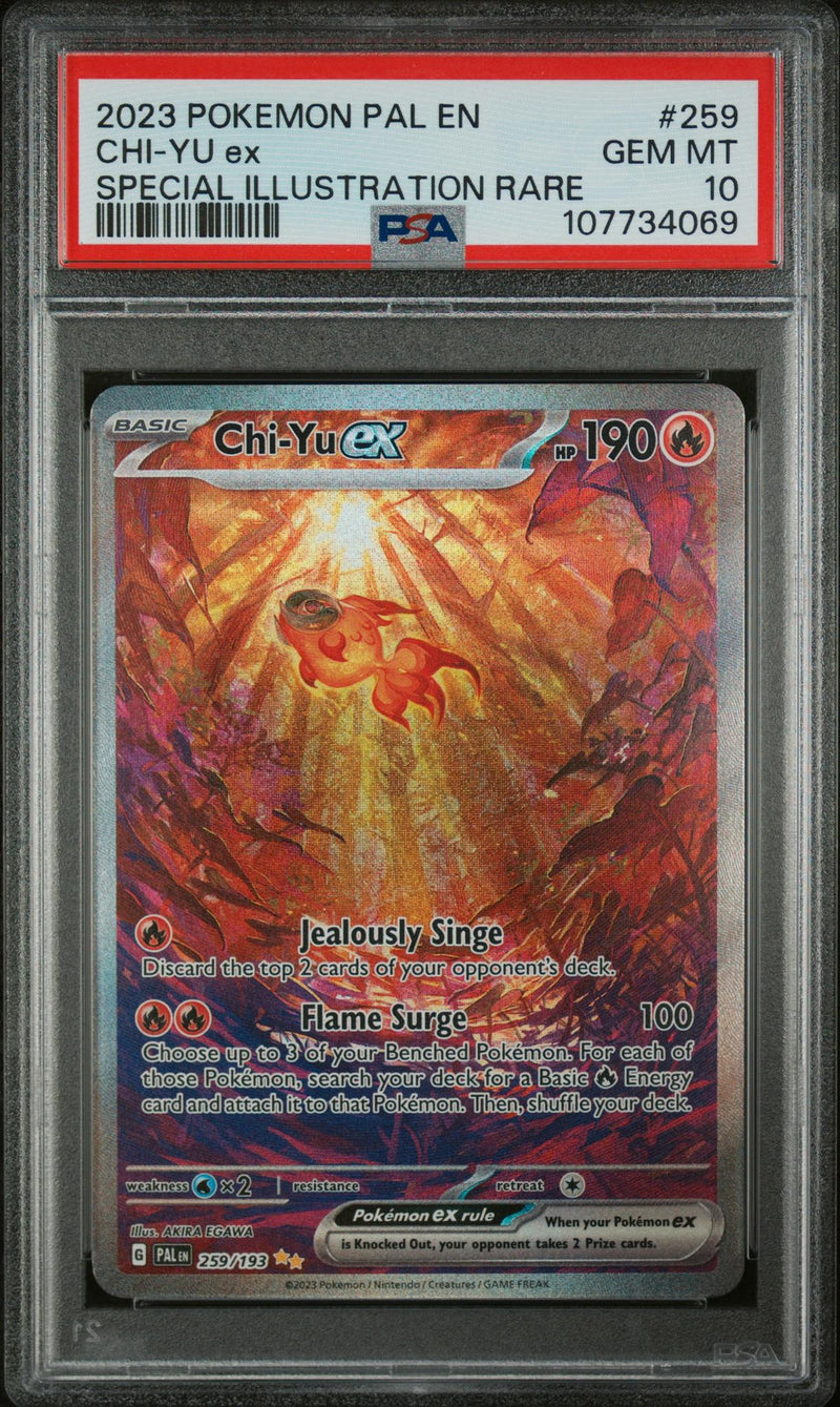 2023 Pokemon Scarlet and Violet Paldea Evolved Special Illustration Rare Chi Yu Ex #259 PSA 10