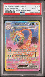 2024 Pokemon Surging Sparks Special Illustration Rare Alolan Exeggutor Ex #242 PSA 10