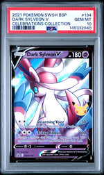 2021 Pokemon Sword and Shield Black Star Promo Celebrations Collection Dark Sylveon V #SWSH134 PSA 10