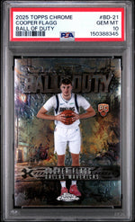 2025 Topps Chrome Cooper Flagg #BD-21 PSA 10