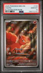 2025 Pokemon Mega Evolution Illustration Rare Vulpix #138 PSA 10