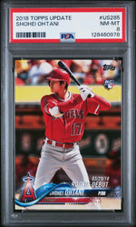 2018 Topps Update Rookie Debut Shohei Ohtani #US285 PSA 8