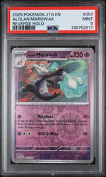 2025 Journey Together - Jtg En - English Reverse Holo Alolan Marowak #057 PSA 9