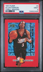1997 Fleer Thrill Seekers Allen Iverson #6 /6 PSA 9