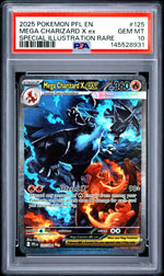 2025 Pokemon Mega Evolution Phantasmal Flames Special Illustration Rare Mega Charizard X Ex #125 PSA 10