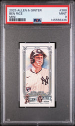 2025 Topps Allen and Ginter Mini Ben Rice #388 PSA 9