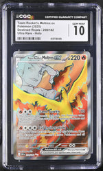 2025 Pokemon #208/182 Moltres ex Destined Rivals CGC 10