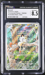 2025 Pokemon #106/094 Meowth Phantasmal Flames CGC 8.5